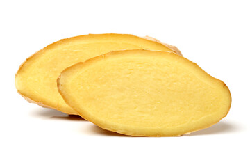 Ginger cut in slices