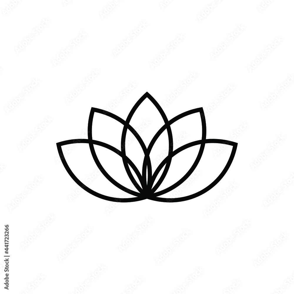 Canvas Prints lotus icon design template vector