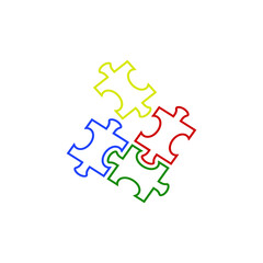 autism logo icon design template