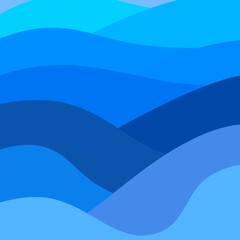 abstract blue wave template background.