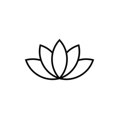 lotus icon design template vector