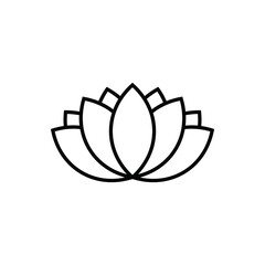 lotus icon design template vector