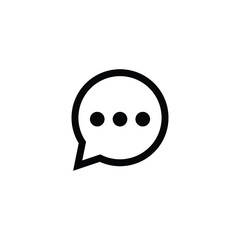 Fototapeta premium chat icon design template vector