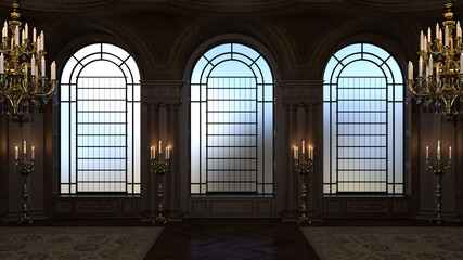 テレビ会議背景用 ZOOM会議背景用 CG 部屋 Luxury Room ラウンジ video conferencing background for using in video conference and as a zoom background.