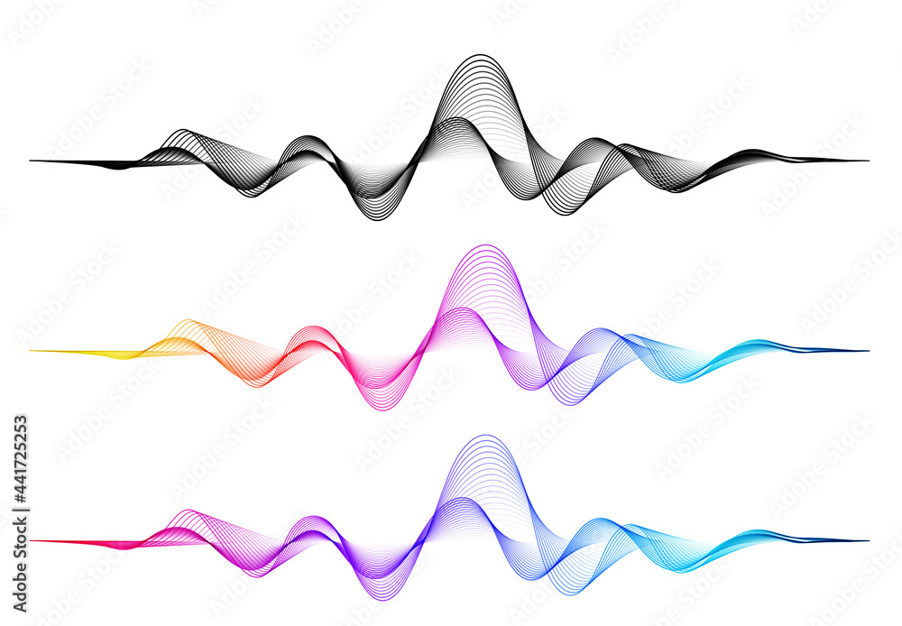 Poster Vector background with color abstract blend wave