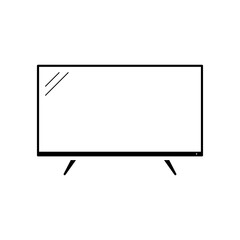 Smart TV icon. Isolated on white background. Vector illustration.