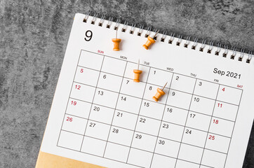 The September Calendar 2021