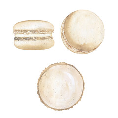 Picture of watercolor dessert cookies. Perfect for printing, web, textile design, souvenirs.