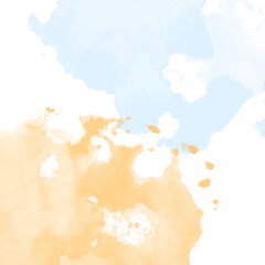 Obraz premium Abstract background with digital watercolor technique. Blurred colored watercolor spots with a copy of the space. For banners, invitations, websites.