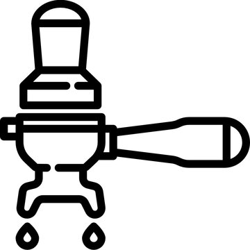 recommend clip art: portafilter line icon