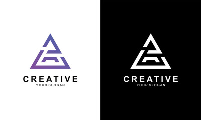 Ilustration vector graphic of  Simple gradient letter A logo design with modern concept. Creative letter A icon.