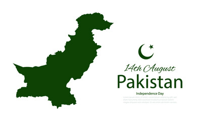 Vector Illustration of Pakistan Independence day.