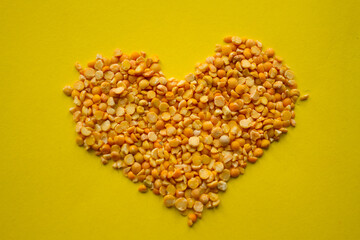background of chick peas