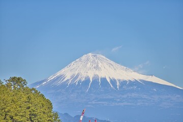 三保の松原から富士山