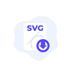 SVG file download icon for web
