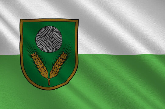 Flag Of Rezekne Municipality In Latgale Of Latvia