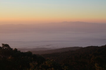 Obraz premium sunrise over the mountains