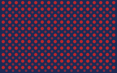 背景素材　濃色の水玉のパターン柄　紺と赤