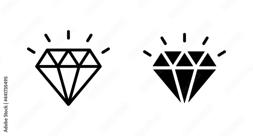 Poster dimond icon vector for computer, web and mobile app