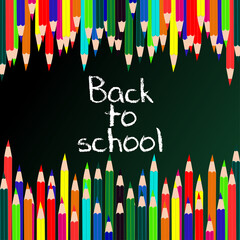 background and illustration back to school