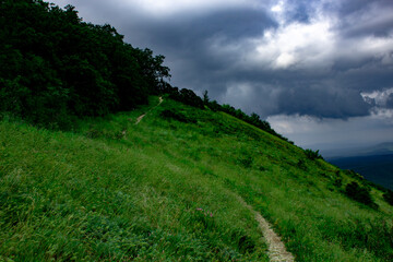 clouds over the mountain