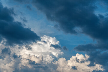 Dramatic cloudy stormy sky as abstract background.