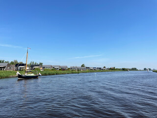 Fototapeta premium Canal around Grou in Friesland