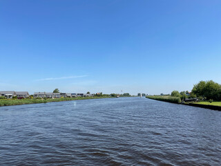 Fototapeta na wymiar Canal around Grou in Friesland