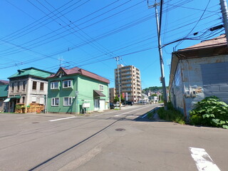 Fototapeta na wymiar 小樽の街並み、北海道