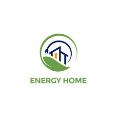 Energy Home Logo Vector