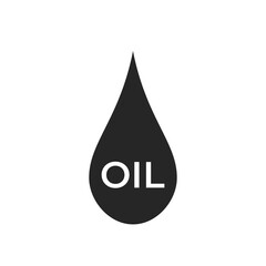 oil drop icon. oil industry and fuel production symbol. isolated vector image