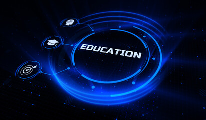 Education distance learning e-learning edtech business technology concept.
