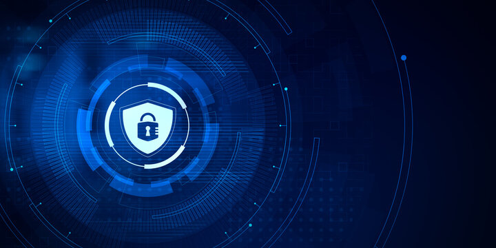 Cyber security data protection privacy policies.Technology concept.