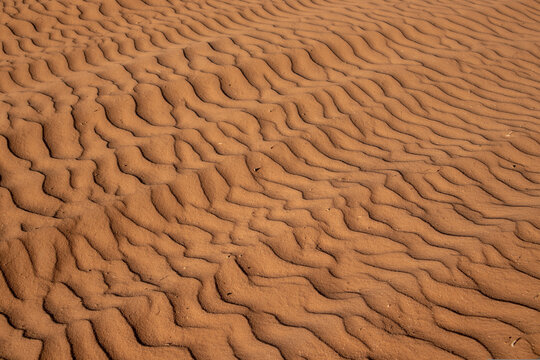 Close up of sand patterns at Red Sands New Mexico February 2021