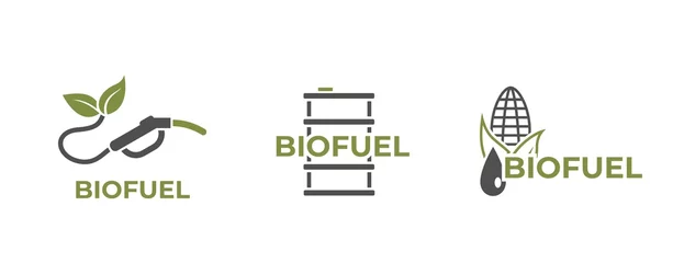 Foto op Aluminium biofuel logo set. eco friendly industry and alternative energy symbols © Назарій