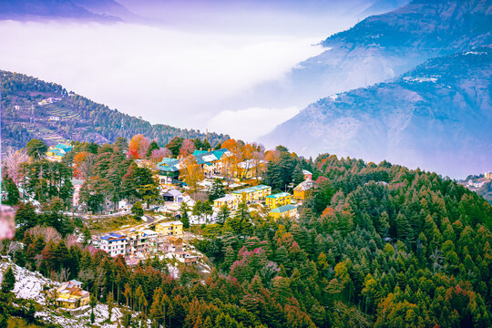 Beautiful landscape view at Dalhousie, Himachal Pradesh, India.