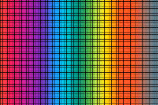 Abstract rainbow background with squares