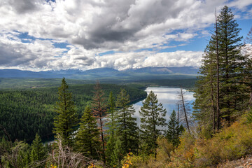 Fototapeta na wymiar Scenic view of Lake Holland in Montana USA
