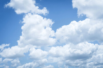 Naklejka na ściany i meble blue sky with white cloud background.