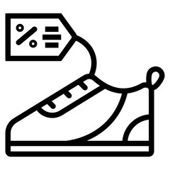 footwear line icon