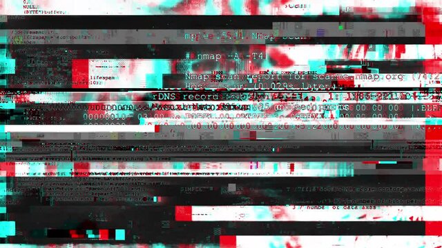 Technology glitch background, cgi for tech malfunction and failure