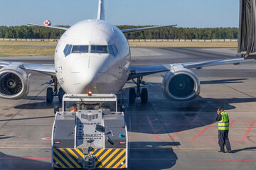 Airbus transportation to the runway