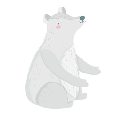 polar bear wildlife cartoon