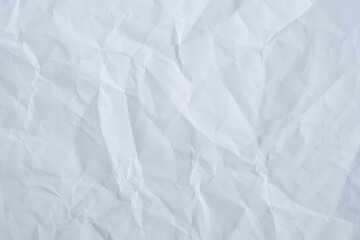 Texture of white recycle crumpled paper, copy space for text.