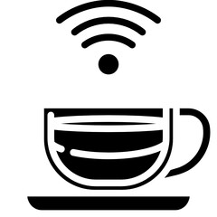 free wifi solid icon