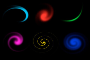 a set of multi-colored bright light flashes for use in overlay mode