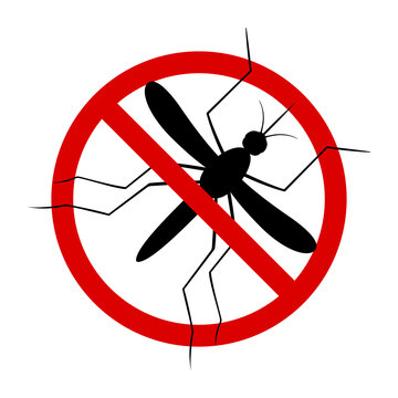 recommend clip art: Mosquito. Symbol parasite warning sign. Silhouettes. Anti mosquitoes, insect control vector symbol. Stop and control mosquito, anti insect illustration