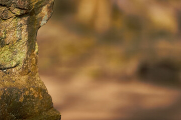 Shallow depth of field rocks closeup