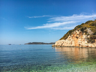 Scenic Mediterrian coastline landcape