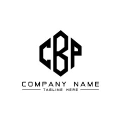 Obraz premium CBP letter logo design with polygon shape. CBP polygon logo monogram. CBP cube logo design. CBP hexagon vector logo template white and black colors. CBP monogram, CBP business and real estate logo. 